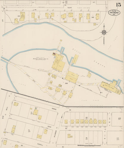Sanborn Fire Insurance Map from Raymond, Pacific County, Washington (1919), Sheet #0015 - Complete Map Set gallery image, historic Sanborn map, vintage wall art, Washington Washington