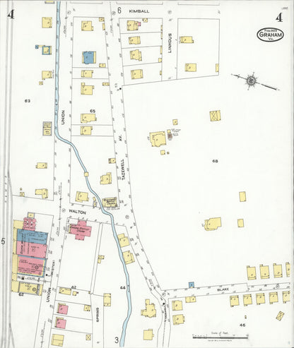 Sanborn Fire Insurance Map from Graham, Tazewell County, Virginia (1923), Sheet #0004 - Complete Map Set gallery image, historic Sanborn map, vintage wall art, Virginia Virginia