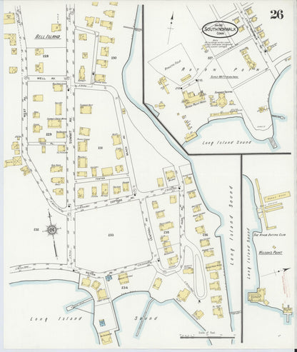Sanborn Fire Insurance Map from South Norwalk, Fairfield County, Connecticut (1912), Sheet #0026 - Complete Map Set gallery image, historic Sanborn map, vintage wall art, Connecticut Connecticut
