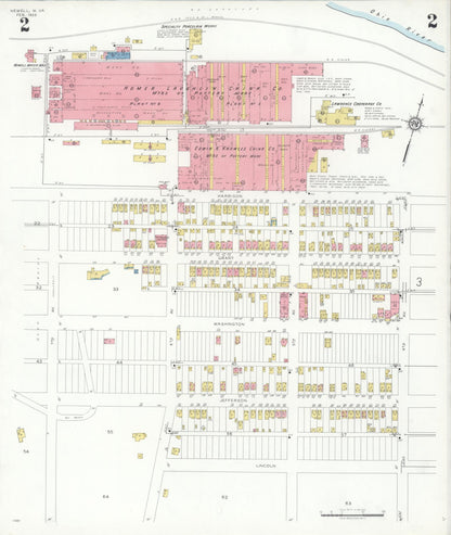 Sanborn Fire Insurance Map from Newell, Hancock County, West Virginia (1933), Sheet #0002 - Complete Map Set gallery image, historic Sanborn map, vintage wall art, West Virginia West Virginia