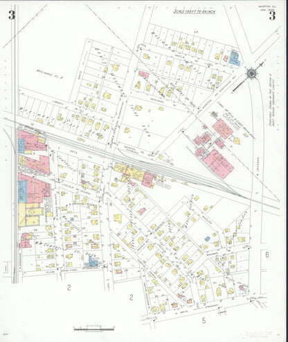Sanborn Fire Insurance Map from Morton, Tazewell County, Illinois (1940), Sheet #0003 - Complete Map Set gallery image, historic Sanborn map, vintage wall art, Illinois Illinois