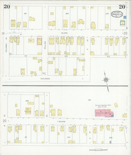 Sanborn Fire Insurance Map from Danville, Montour County, Pennsylvania (1930), Sheet #0020 - Complete Map Set gallery image, historic Sanborn map, vintage wall art, Pennsylvania Pennsylvania