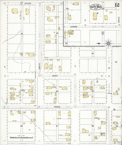 Sanborn Fire Insurance Map from South Bend, Pacific County, Washington (1909), Sheet #0012 - Complete Map Set gallery image, historic Sanborn map, vintage wall art, Washington Washington