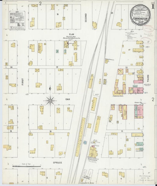 Sanborn Fire Insurance Map from Farmington, Dakota County, Minnesota. (1899) – Map View