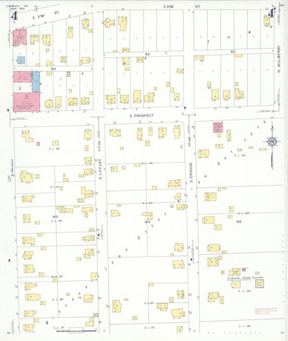 Sanborn Fire Insurance Map from Cameron, Clinton County, Missouri (1932), Sheet #0004 - Complete Map Set gallery image, historic Sanborn map, vintage wall art, Missouri Missouri