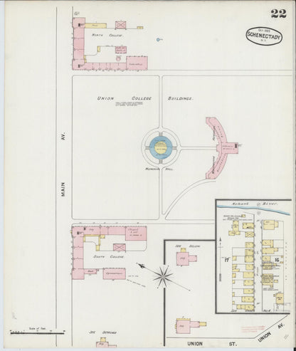 Sanborn Fire Insurance Map from Schenectady, Schenectady County, New York (1889), Sheet #0022 - Complete Map Set gallery image, historic Sanborn map, vintage wall art, New York New York