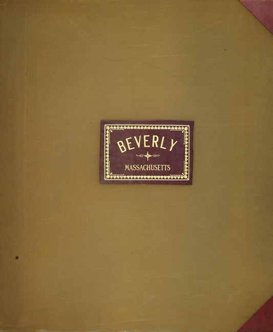 Sanborn Fire Insurance Map from Beverly, Essex County, Massachusetts (1950), Sheet #0001 - Historic Sanborn Fire Insurance Map Print, vintage old map wall art, antique decor, genealogy gift, Massachusetts Massachusetts map