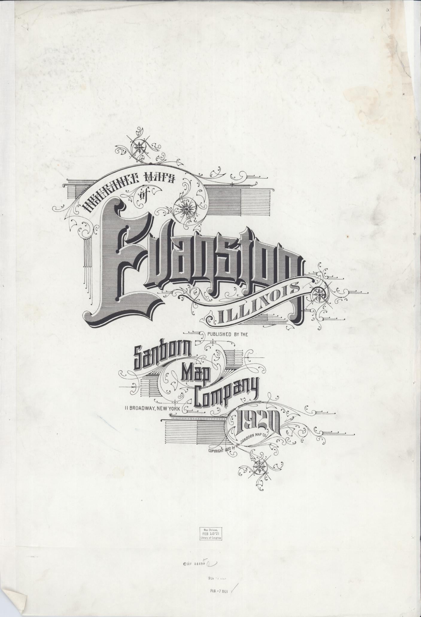 Sanborn Fire Insurance Map from Evanston, Cook County, Illinois (1920), Sheet #0001 - Historic Sanborn Fire Insurance Map Print, vintage old map wall art, antique decor, genealogy gift, Illinois Illinois map