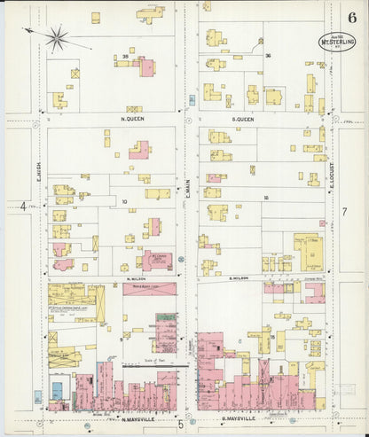 Sanborn Fire Insurance Map from Mount Sterling, Montgomery County, Kentucky (1901), Sheet #0006 - Complete Map Set gallery image, historic Sanborn map, vintage wall art, Kentucky Kentucky
