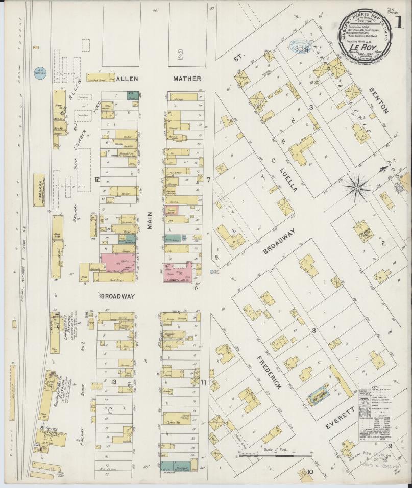 Sanborn Fire Insurance Map from Le Roy, Mower County, Minnesota. (1894) – Map View
