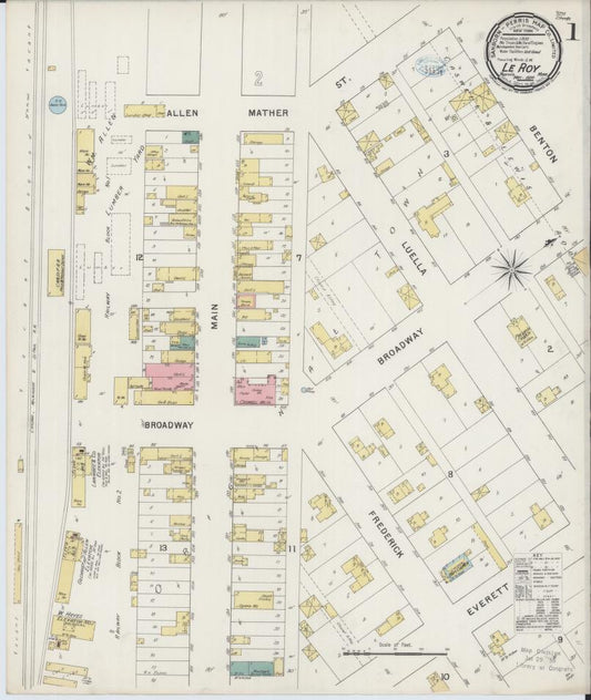 Sanborn Fire Insurance Map from Le Roy, Mower County, Minnesota. (1894) – Map View
