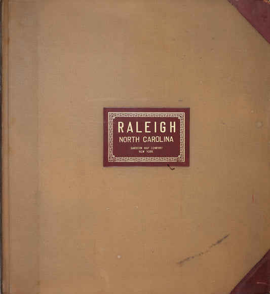 Sanborn Fire Insurance Map from Raleigh, Wake County, North Carolina (1950), Sheet #0001 - Complete Map Set gallery image, historic Sanborn map, vintage wall art, North Carolina North Carolina