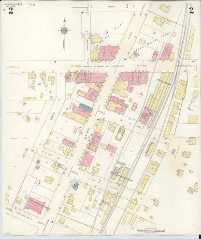 Sanborn Fire Insurance Map from Westby, Vernon County, Wisconsin (1940), Sheet #0002 - Complete Map Set gallery image, historic Sanborn map, vintage wall art, Wisconsin Wisconsin