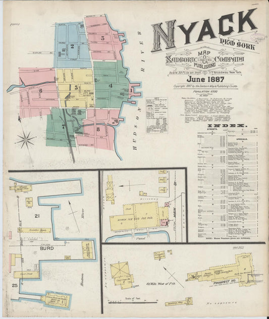 Sanborn Fire Insurance Map from Nyack, Rockland County, New York. (1887), Sheet #0000