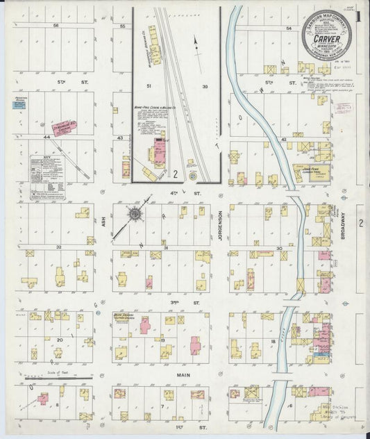 Sanborn Fire Insurance Map from Carver, Carver County, Minnesota. (1911) – Map View