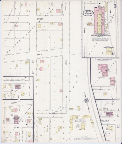 Sanborn Fire Insurance Map from La Grange, Lewis County, Missouri (1914), Sheet #0003 - Complete Map Set gallery image, historic Sanborn map, vintage wall art, Missouri Missouri