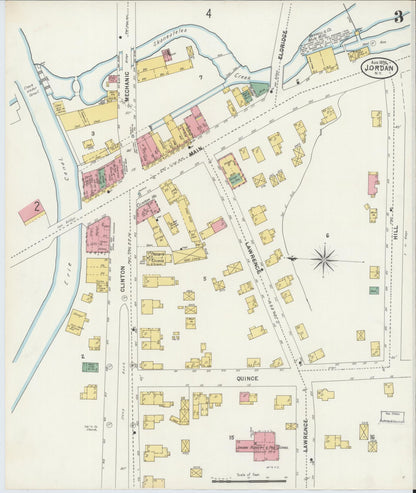 Sanborn Fire Insurance Map from Jordan, Onondaga County, New York (1898), Sheet #0003 - Complete Map Set gallery image, historic Sanborn map, vintage wall art, New York New York