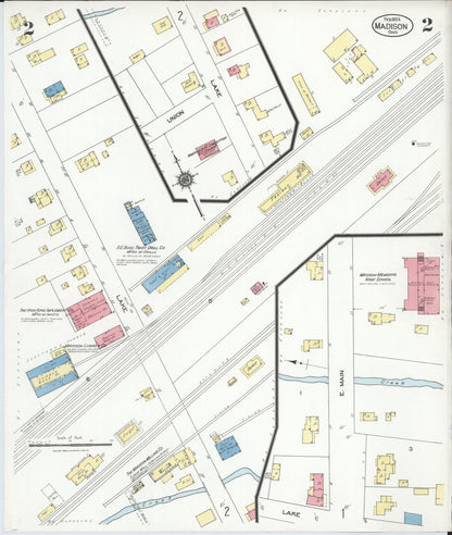 Sanborn Fire Insurance Map from Madison, Lake County, Ohio (1924), Sheet #0002 - Complete Map Set gallery image, historic Sanborn map, vintage wall art, Ohio Ohio