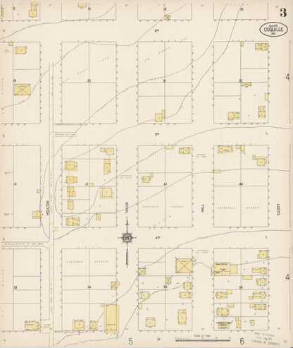 Sanborn Fire Insurance Map from Coquille, Coos County, Oregon (1915), Sheet #0003 - Complete Map Set gallery image, historic Sanborn map, vintage wall art, Oregon Oregon