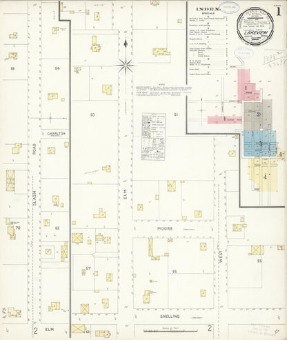 Sanborn Fire Insurance Map from Lakeview, Lake County, Oregon (1898), Sheet #0001 - Complete Map Set gallery image, historic Sanborn map, vintage wall art, Oregon Oregon