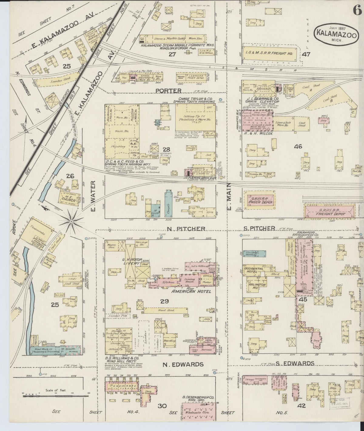Sanborn Fire Insurance Map from Kalamazoo, Kalamazoo County, Michigan ...