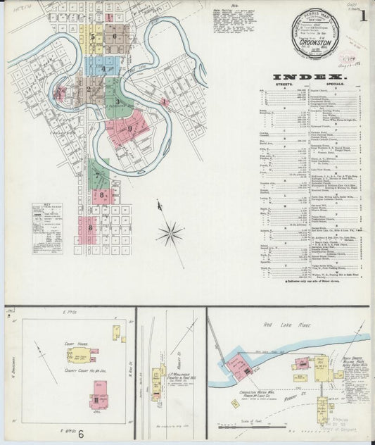 Sanborn Fire Insurance Map from Crookston, Polk County, Minnesota. (1896) – Map View