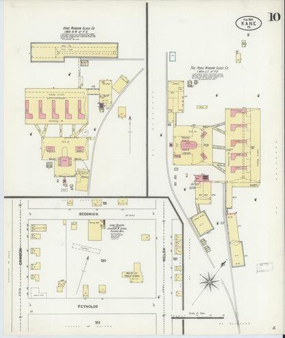 Sanborn Fire Insurance Map from Kane, McKean County, Pennsylvania (1904), Sheet #0010 - Complete Map Set gallery image, historic Sanborn map, vintage wall art, Pennsylvania Pennsylvania