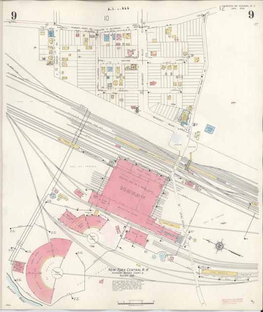 Sanborn Fire Insurance Map from Middletown, Orange County, New York (1904), Sheet #0020 - Historic Sanborn Fire Insurance Map Print, vintage old map wall art, antique decor, genealogy gift, New York New York map