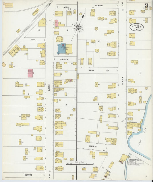 Sanborn Fire Insurance Map from Elmer, Salem County, New Jersey (1902), Sheet #0003