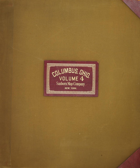 Sanborn Fire Insurance Map from Columbus, Franklin County, Ohio (1950), Sheet #0001 - Complete Map Set gallery image, historic Sanborn map, vintage wall art, Ohio Ohio