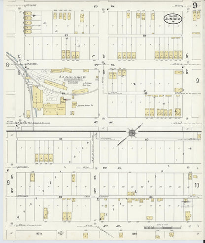 Sanborn Fire Insurance Map from Juniata, Blair County, Pennsylvania (1910), Sheet #0009 - Complete Map Set gallery image, historic Sanborn map, vintage wall art, Pennsylvania Pennsylvania