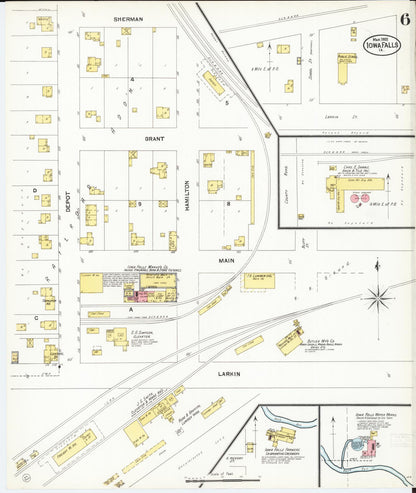 Sanborn Fire Insurance Map from Iowa Falls, Hardin County, Iowa (1902), Sheet #0006 - Historic Sanborn Fire Insurance Map Print