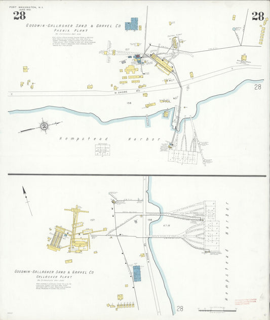 Sanborn Fire Insurance Map from Port Washington, Nassau County, New York (1931), Sheet #0028 - Historic Sanborn Fire Insurance Map Print, vintage old map wall art, antique decor, genealogy gift, New York New York map