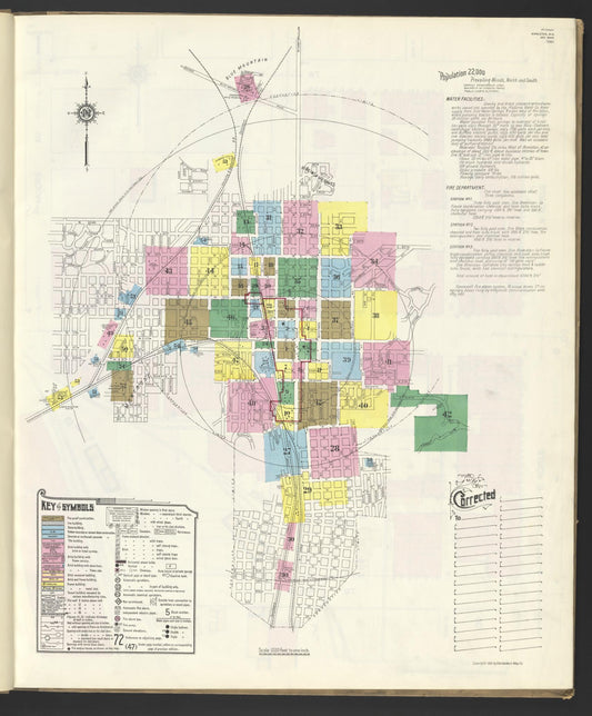 Sanborn Fire Insurance Map from Anniston, Calhoun County, Alabama. (1925) – Historic Sanborn Fire Insurance Map Print