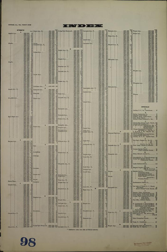 Sanborn Fire Insurance Map from Chicago, Cook County, Illinois. (1940) – Map View