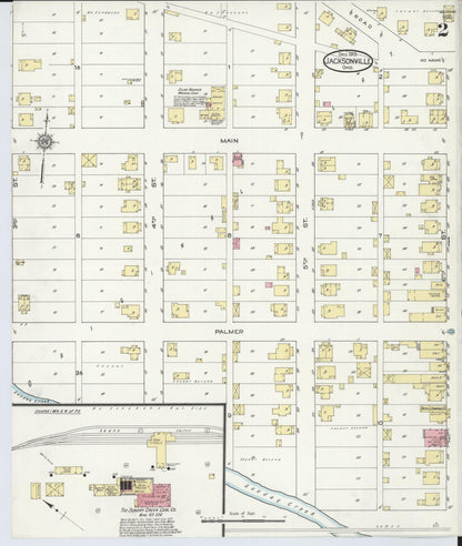 Sanborn Fire Insurance Map from Jacksonville, Athens County, Ohio (1913), Sheet #0002 - Historic Sanborn Fire Insurance Map Print, vintage old map wall art, antique decor, genealogy gift, Ohio Ohio map