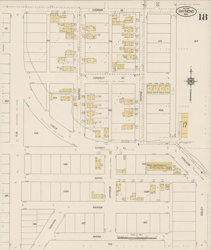 Sanborn Fire Insurance Map from Raymond, Pacific County, Washington (1919), Sheet #0018 - Complete Map Set gallery image, historic Sanborn map, vintage wall art, Washington Washington