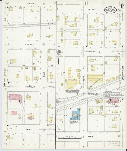 Sanborn Fire Insurance Map from Glencoe, Mcleod County, Minnesota (1914), Sheet #0004 - Complete Map Set gallery image, historic Sanborn map, vintage wall art, Minnesota Minnesota