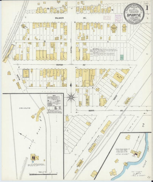 Sanborn Fire Insurance Map from Sparta, Saint Louis County, Minnesota. (1906) – Map View