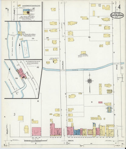 Sanborn Fire Insurance Map from East Aurora, Erie County, New York (1920), Sheet #0004 - Complete Map Set gallery image, historic Sanborn map, vintage wall art, New York New York
