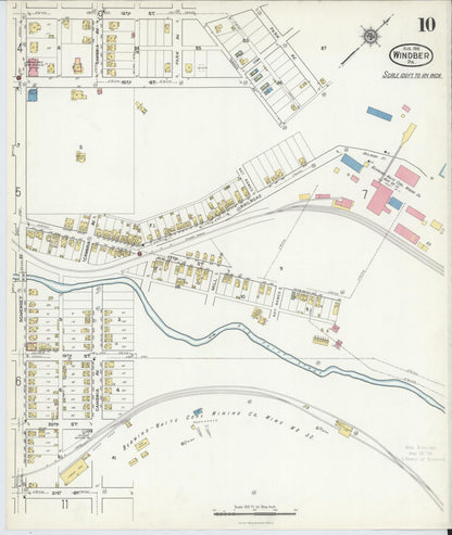Sanborn Fire Insurance Map from Windber, Somerset County, Pennsylvania (1916), Sheet #0010 - Complete Map Set gallery image, historic Sanborn map, vintage wall art, Pennsylvania Pennsylvania