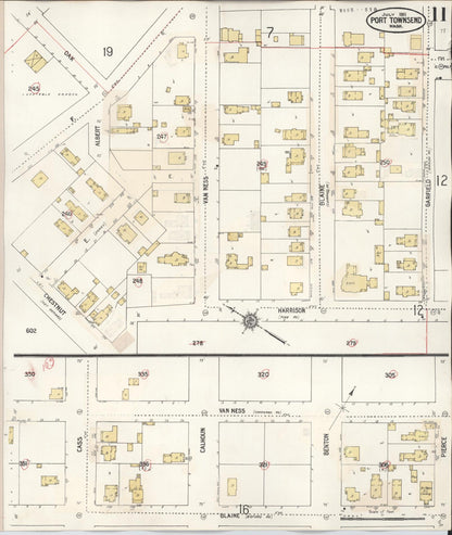 Sanborn Fire Insurance Map from Port Townsend, Jefferson County, Washington (1949), Sheet #0011 - Complete Map Set gallery image, historic Sanborn map, vintage wall art, Washington Washington