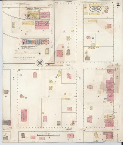 Sanborn Fire Insurance Map from Kaysville, Davis County, Utah (1930), Sheet #0002 - Complete Map Set gallery image, historic Sanborn map, vintage wall art, Utah Utah
