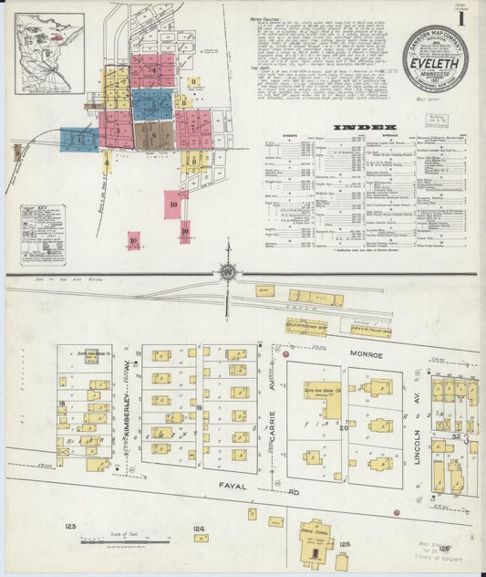 Sanborn Fire Insurance Map from Eveleth, Saint Louis County, Minnesota. (1921) – Map View