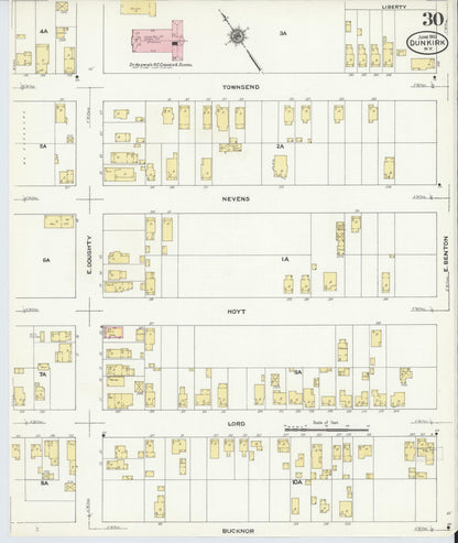 Sanborn Fire Insurance Map from Dunkirk, Chautauqua County, New York (1910), Sheet #0030 - Complete Map Set gallery image, historic Sanborn map, vintage wall art, New York New York