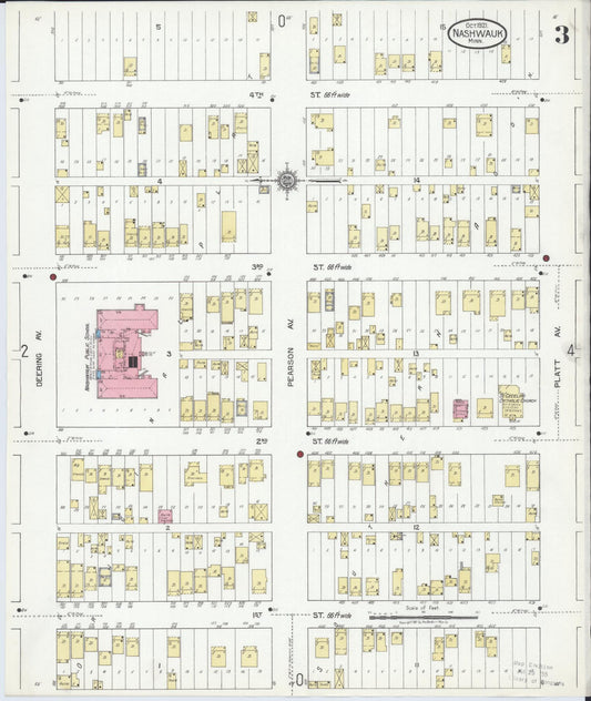 Sanborn Fire Insurance Map from Nashwauk, Itasca County, Minnesota (1921), Sheet #0003 - Historic Sanborn Fire Insurance Map Print, vintage old map wall art, antique decor, genealogy gift, Minnesota Minnesota map