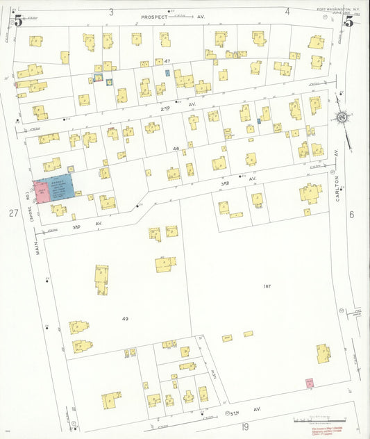 Sanborn Fire Insurance Map from Port Washington, Nassau County, New York (1931), Sheet #0005 - Historic Sanborn Fire Insurance Map Print, vintage old map wall art, antique decor, genealogy gift, New York New York map