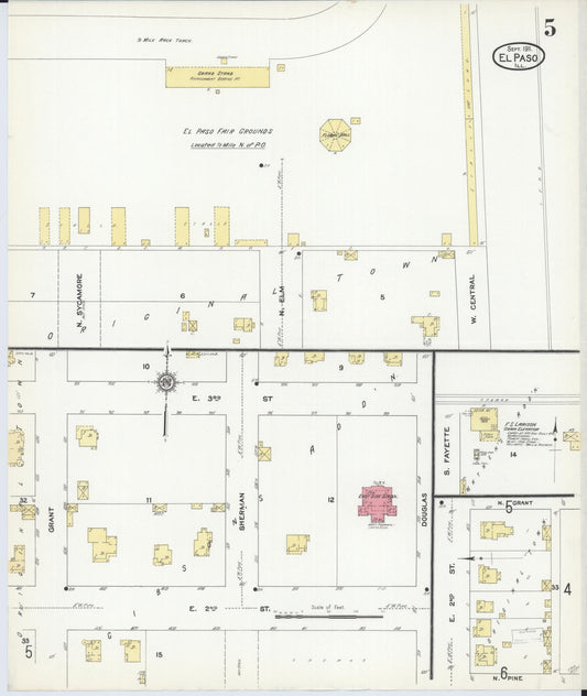 Sanborn Fire Insurance Map from El Paso, Woodford County, Illinois (1911), Sheet #0005 - Historic Sanborn Fire Insurance Map Print, vintage old map wall art, antique decor, genealogy gift, Illinois Illinois map