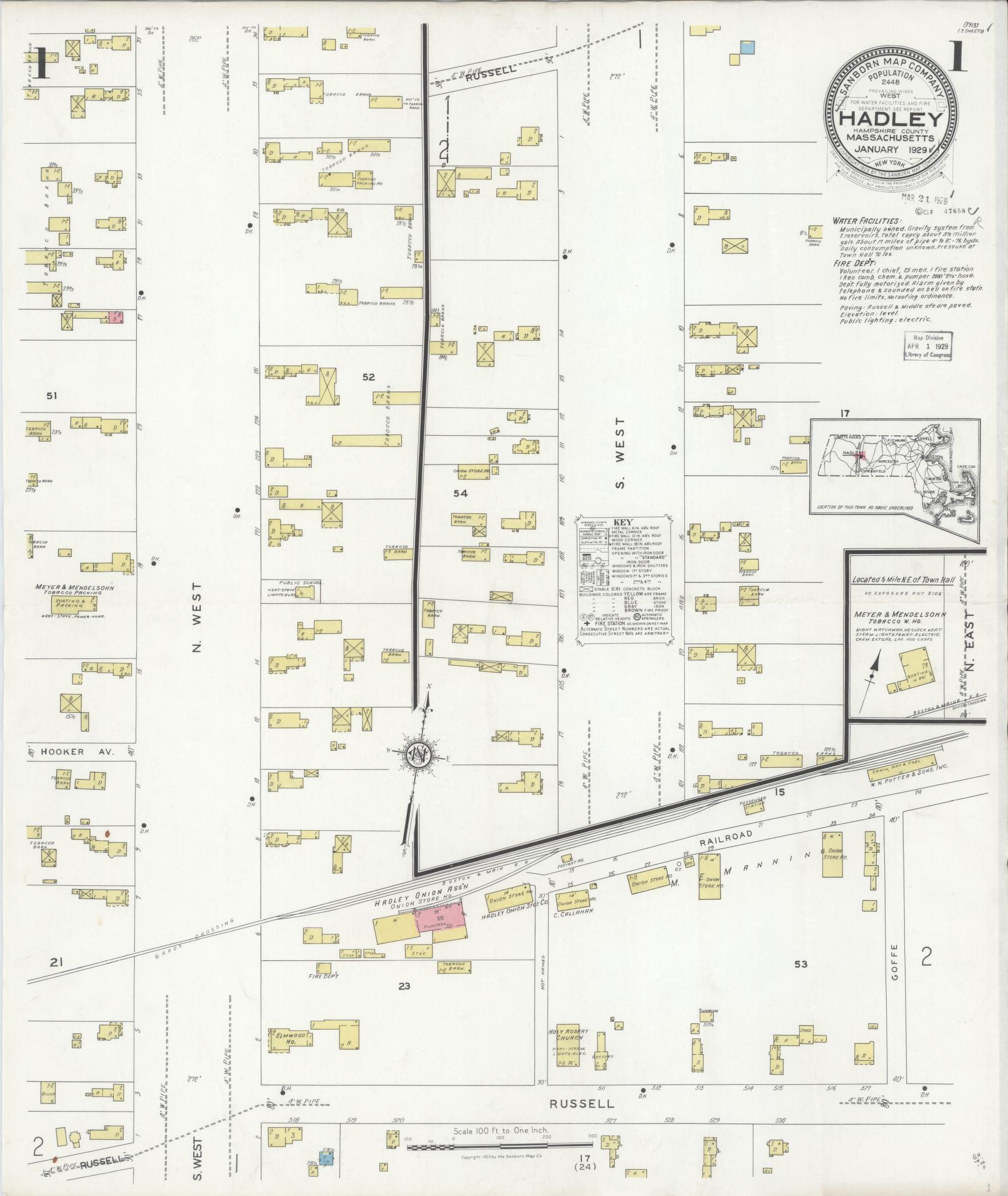 Sanborn Fire Insurance Map from Waltham, Middlesex County, Massachusetts. (1892) – Historic Sanborn Fire Insurance Map Print