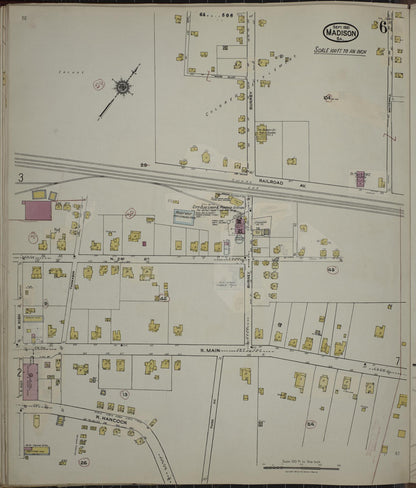 Sanborn Fire Insurance Map from Madison, Morgan County, Georgia (1941), Sheet #0006 - Complete Map Set gallery image, historic Sanborn map, vintage wall art, Georgia Georgia